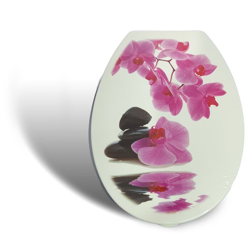 Capac wc plastic decor FLOWER ZEN - imagine 1