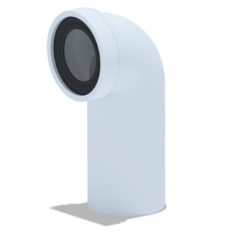 Cot WC Ø110 mm, la 90º - imagine 1