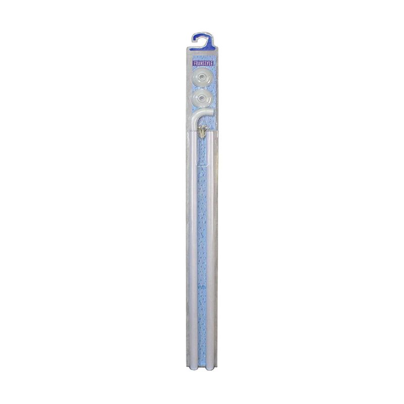 Bara perdea dus colt alba, 80-80 cm - imagine 1