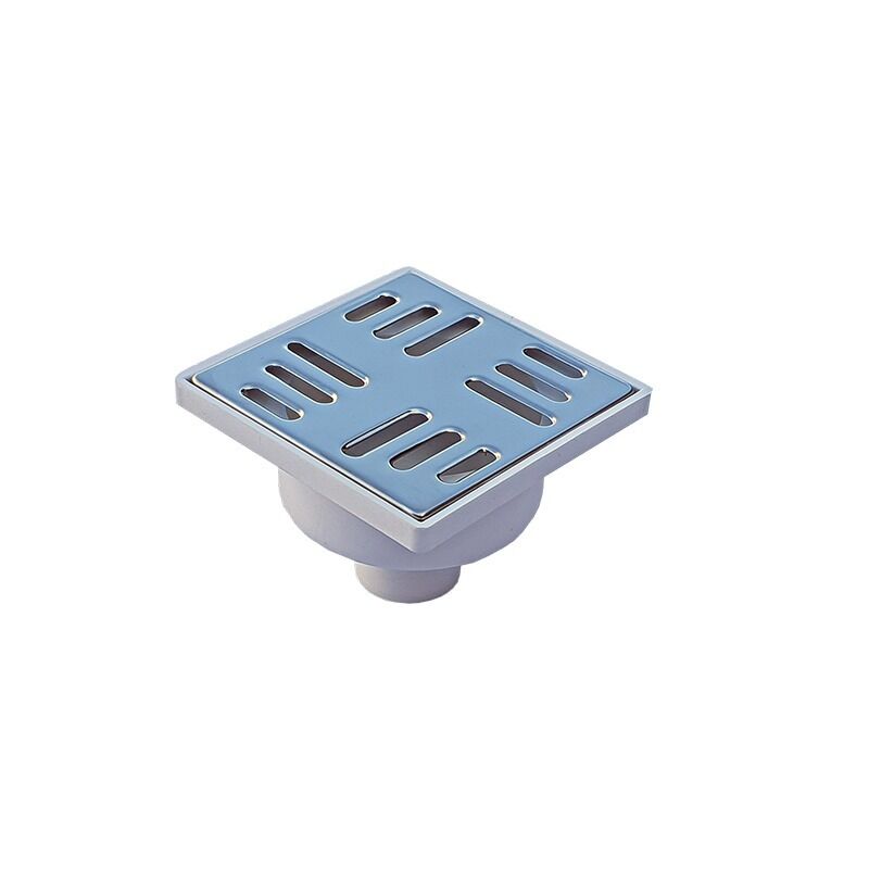 Sifon 100x100 mm,  gratar inox  iesire verticala  Ø32 mm - imagine 1