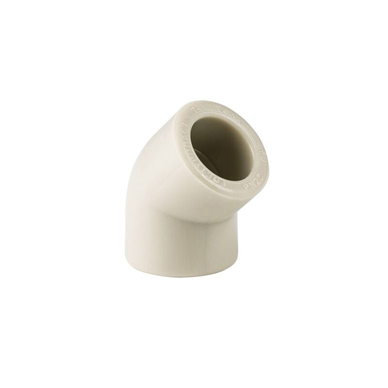 cot 45 ii ppr gri Cot PPR gri 45º, II Ø20, 25, 32, 40 - imagine 1